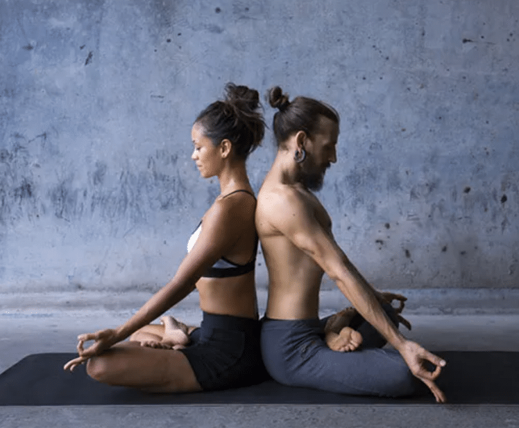 Back to Back Meditation Pose